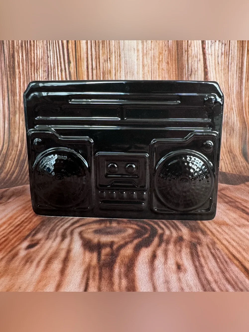 Target Bullseye Ceramic Boom Box Radio Planter